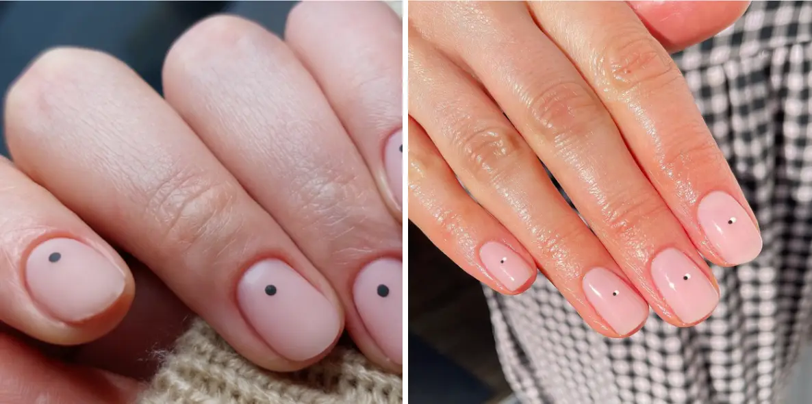 Матовий нюд із крапкою